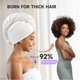 thumbnail image 5 of Toalla de microfibra Umisleep, paquete de 3 unidades, para cabello rizado, 5 of 7