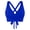A-Blue14, variant on Women Bikini Top Striped Lace Up Separated Tie Back Underwire Swim Tops Pool Parties Wear Top