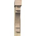 thumbnail image 2 of Ekena Millwork 8"W x 44"D x 44"H Merced Block Rough Sawn Bracket w/ Offset Brace, Douglas Fir, 2 of 25