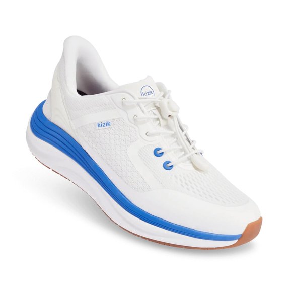 Kizik Men's Shoes- London (Bright White/Super Sonic, 9.5)