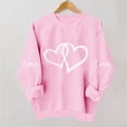thumbnail image 1 of TaTaai Women's Valentine's Day Printed Sweatshirt, Long Sleeve Pullover Top, Round Neck Romantic Blouse, Cute Casual Wear Gift, 1 of 5