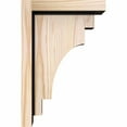 thumbnail image 3 of 5 1/2"W x 8"D x 12"H Mediterranean Smooth Corbel w/Backplate, Douglas Fir, 3 of 9