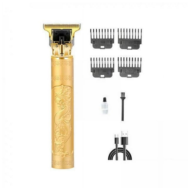 a De Pelo 4x, Afeitadora Eléctrica, Uso En Salón De Barbería, De Pelo Inalámbrico De Bajo Ruido, Dorado