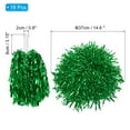 thumbnail image 2 of Uxcell 18Pcs Cheerleading Pom Poms with Baton Handle for Game Sports, Green, 2 of 6