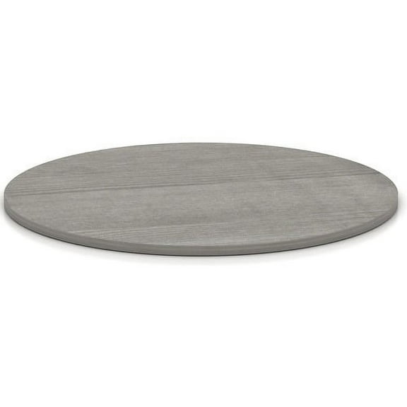 Lorell Weathered Charcoal Round Conference Table Weathered Charcoal Laminate Round Top - 1" Table Top Thickness x 42" Table Top Diameter - Assembly Required