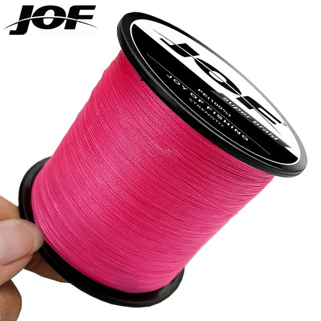 Ligne de Pêche Tressée PE4 Extérieure 100 m Multifilament Résistante à l'Usure 10 Couleurs Lignes pour Carpe Spinning 10-80 Livres Étang Réservoir Rose 0,50 mm-80 Lb