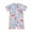 Blue, variant on Elippeo Baby Girl Swimwear Summer Floral Print Short Sleeves Swimsuits 6 12 18 24 Months 3 Years for Toddler Bathing Suits Beachwear
