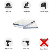 Sibe-R Plastic Supply℠ 2 Pack- POLYCARBONATE SHEET CLEAR 1/4 8 X 12 ^