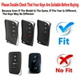thumbnail image 3 of Yuebutor Key Fob Cover Case Compatible with Lexus ES NX GX RX UX LC LS UX Accessories Shell Protector, 3 of 7