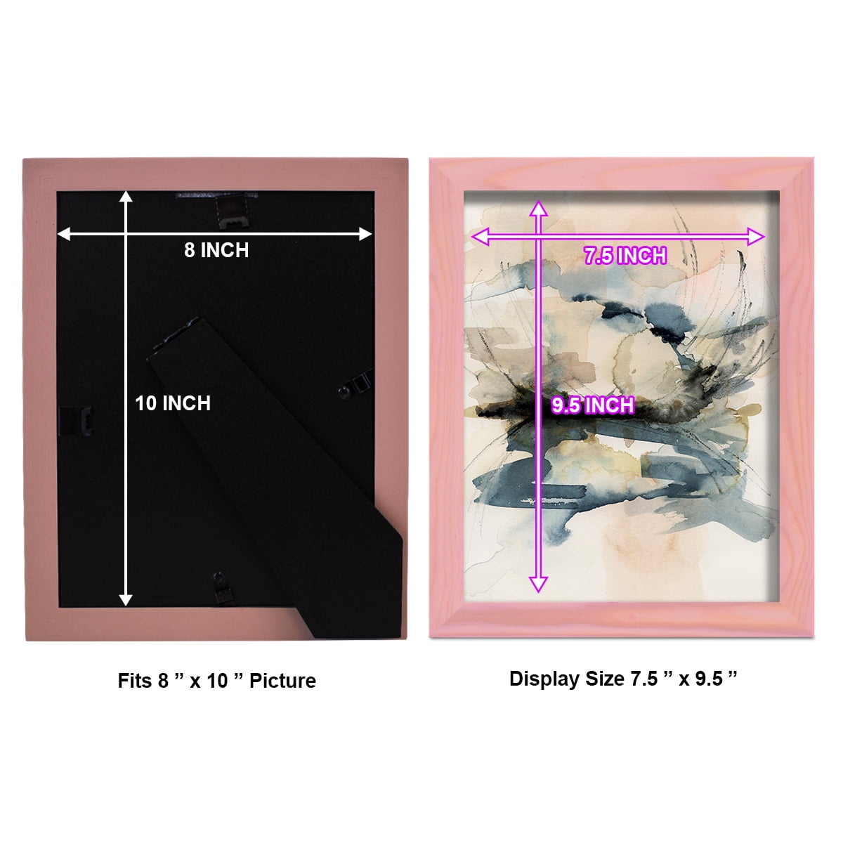 Winter Shoal I - Framed Print w/glass - Sunset Pink