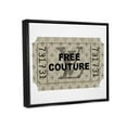 thumbnail image 3 of Stupell Industries Free Couture Glam Vintage Ticket Beauty & Fashion Painting Black Floater Framed Art Print Wall Art, 3 of 6