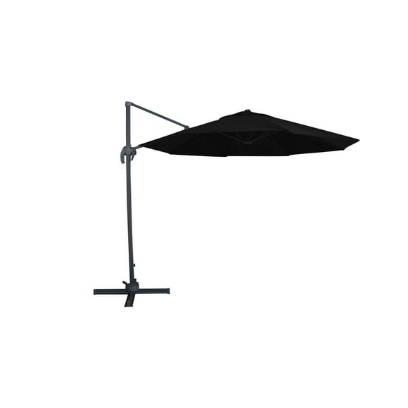 Valencia 10ft Cantilever Umbrella with Cross-Base Stand