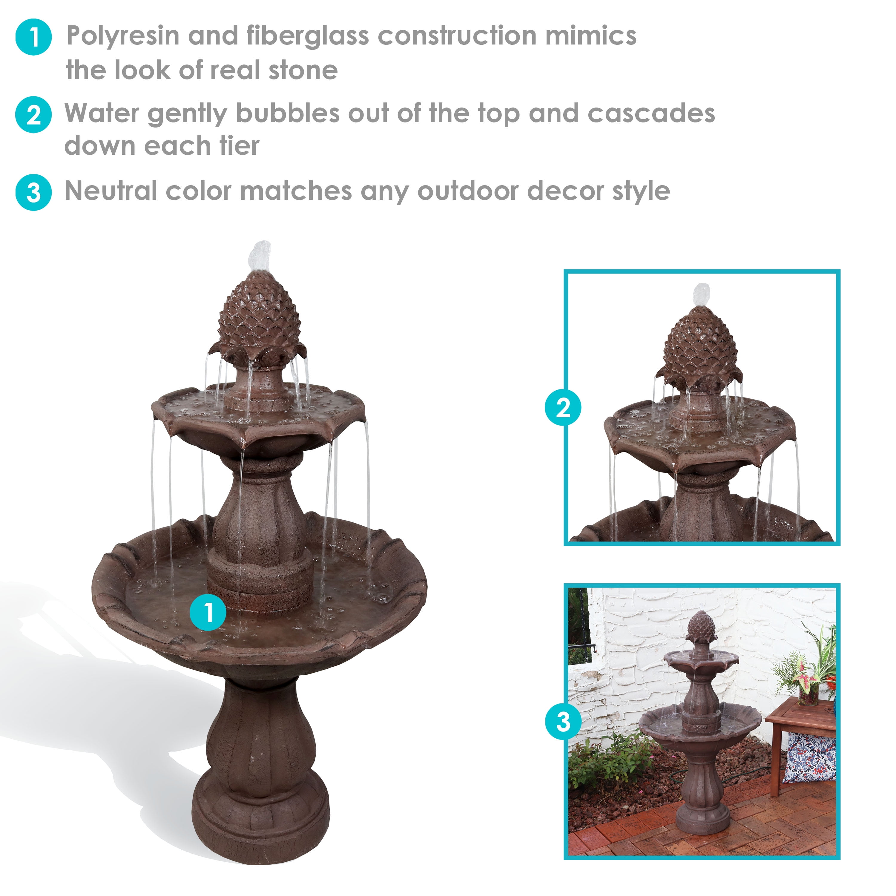 絵画 water fountain Japanese Garden Bamboo Water Fountain, Outdoor Garden Stone
