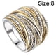 thumbnail image 2 of Anillo universal masculino y femenino con textura dorada doble Retro, adornos de anillo exagerados de moda, 2 of 5