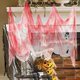 thumbnail image 3 of Tela espeluznante de Halloween Zulema Gasa espeluznante Rojo 215 cm x 500 cm, 3 of 8