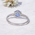 thumbnail image 4 of Natural Blue Sapphire Ring 925 Sterling Silver Wedding Ring Diamond Handmade Jewelry September Birthstone Proposal Ring Gifts, 4 of 4