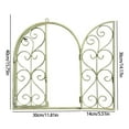 thumbnail image 5 of Iron Arched Window Frame Wall Art Vintage Hanging Ornament Home Garden Decors, 5 of 20
