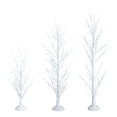 thumbnail image 5 of Set of 3 Pre-Lit White Birch Christmas Trees with LED Lights & Remote Control, 4ft 5ft 6ft Lighted Trees for Outdoor Christmas Yard Décor, 5 of 10