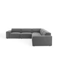 thumbnail image 3 of Sectional Sofa Set, Fabric, Dark Grey Gray, Modern Contemporary Urban Design, Living Lounge Room Hotel Lobby Hospitality, 3 of 10
