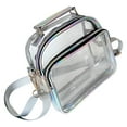 thumbnail image 4 of LOLIPPYY 1Pcs Transparent Crossbody Bag Silver PVC and Polyester Material Square Shape for Women Fashion, 4 of 8