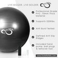 thumbnail image 2 of Live Infinitely Exercise Ball Extra Thick Workout Pregnancy Ball Chair for Home Workout (Black, 85cm), 2 of 5