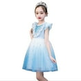 thumbnail image 1 of HAWEE Robe Elsa pour Filles Costume de Carnaval Fête d'Anniversaire Robe Tutu de Princesse Manches Bouffantes Déguisement Elsa, 1 of 7