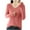 Pink, variant on Ahdbta Women's Sweaters Sexy V-Neck Long Sleeve Casual Pullover Tops Solid Color Fall Winter Warm Comfort Knitted Sweaters