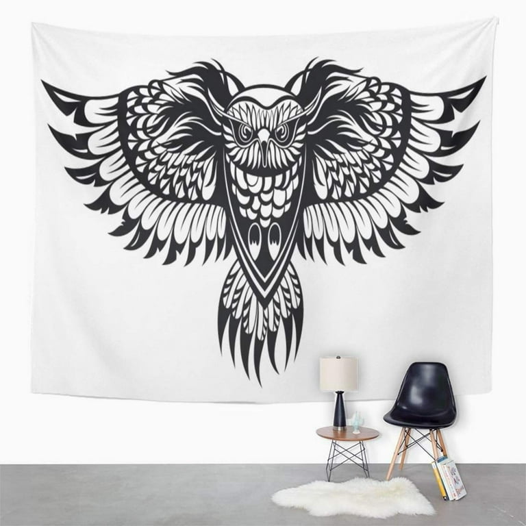 SALE❗❗48x32 Aesthetic Black & White Angel Wings Tapestry Wall Hanging -  Tapestries, Facebook Marketplace