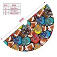 thumbnail image 3 of Yiaed American Football Print Christmas Tree Skirt , Tree SkirtsTree Mat for Christmas Winter Holiday Indoor Decorations-36", 3 of 7
