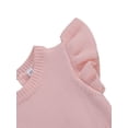thumbnail image 4 of Caoirhny Baby Girls Casual Jumpsuit, Fly Sleeve Solid Color Romper, Sleeveless Knitted One-piece Clothes, 4 of 7