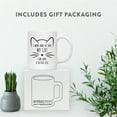 thumbnail image 4 of Koyal Wholesale Funny Cat Lover Ceramic Coffee Mug, I Work Hard So That My Cat Can Have A Better Life, 4 of 5