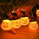 thumbnail image 5 of 16.4 pies 40 luces LED decorativas centelleantes 8 modos cadena impermeables (3m20led-3AA) naranja, 5 of 9