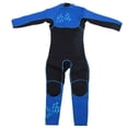 thumbnail image 3 of Traje de baño Traje de buceo de surf de manga larga Traje de baño para nadar para niños (negro y azul XXL), 3 of 10