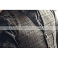 thumbnail image 4 of Chaleco de traje nuevo a cuadros plateado para hombre, chaleco de lana Tweed informal ajustado, chaleco Formal de negocios para padrinos de boda, 4 of 5
