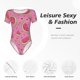 thumbnail image 4 of Balery Watermelon Body de cuello redondo de manga corta para mujer Tops de manga corta Tops básicos-Small, 4 of 7