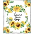thumbnail image 2 of Sunflower Blanket Floral Print Throw Blanket Soft Warm Lightweight for Chair Sofa Couch Kids Girl Adult Women Gift for Birthday Christmas 50"x60", 2 of 6