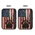 thumbnail image 2 of Yuyamidu American Flag Car Seat Belt Cover Pad Dog Paw Car Seat Belt Set Covers Non-Slip Seatbelt Cushion for SUV Van Auto Accessories 2 Pack Flannel Car Seat Belt Pad, 2 of 7