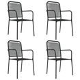 thumbnail image 2 of vidaXL 5 Piece Garden Dining Set Black Cotton Rope and Steel, 2 of 5