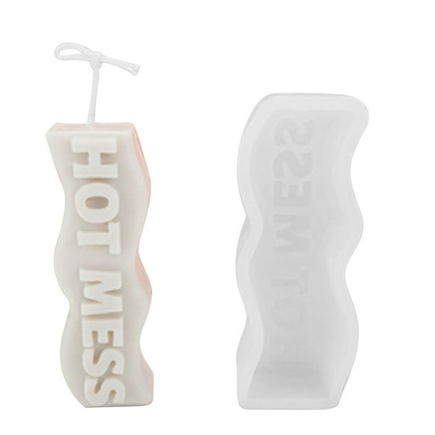 Xihbxyly Molde para Velas Perfumadas, Resina Suave y Resistente Al Desgarro, Fácil de Desmoldar, Perfecto para Manualidades con Cera y Resina, Ideal para Cumpleaños y Regalos de San Valentín, Tamaño