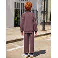 thumbnail image 6 of Arshiner Boy's Active Tracksuits Sets Full Zip Sports Jogging Suits Athletic Running 2 Piece Sweatsuits, 6 of 6