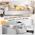 thumbnail image 4 of Couch Covers for 3 Cushion Washable Non Slip Plush Pet Friendly Bed Mat Sofa Cover for Dogs, All Seasons Cozy Soft Fuzzy Furniture Protector Sofa Slipcovers, 4 of 7