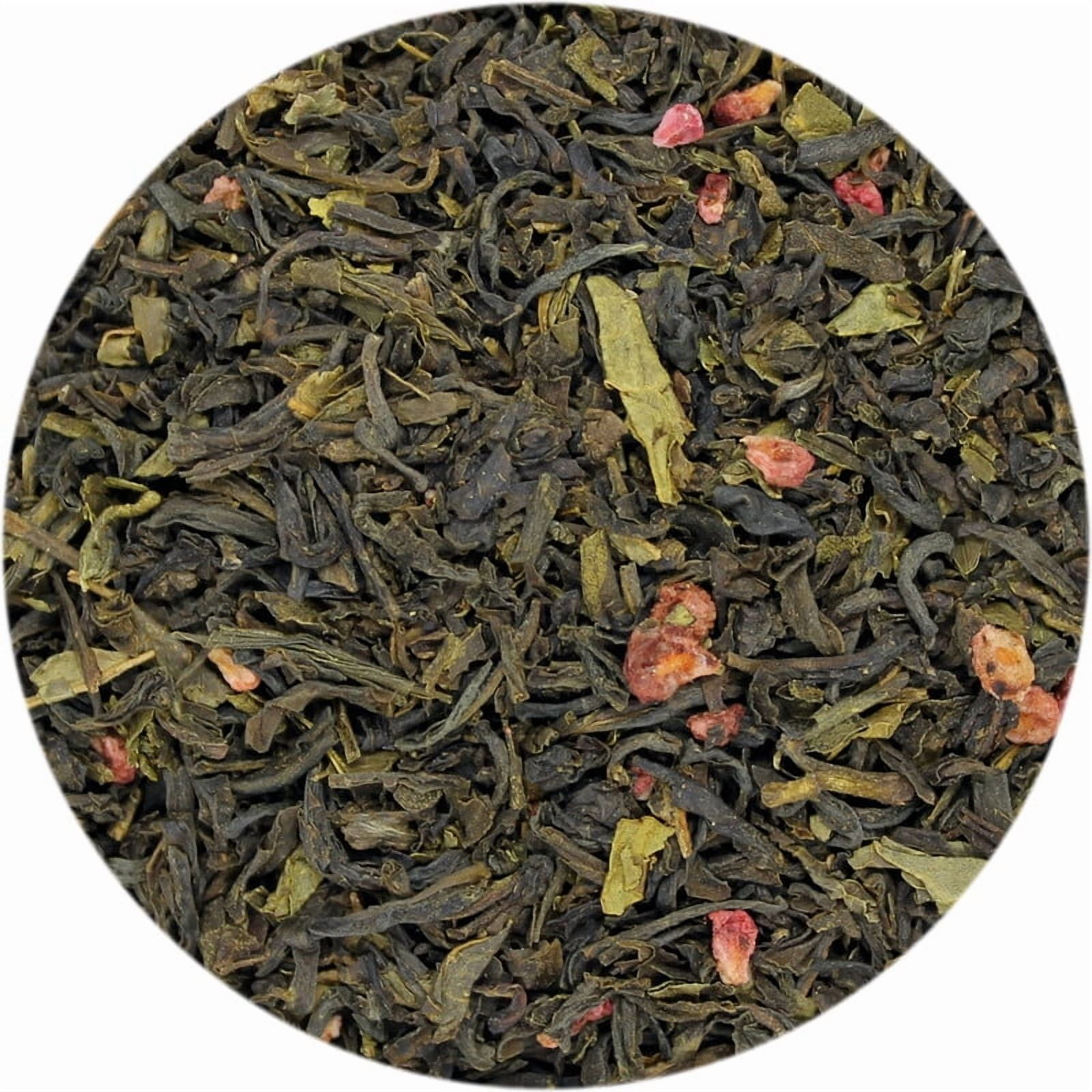 Special Tea Bohemian Raspberry Loose Leaf Green Tea, Pyramid 15 Sachets