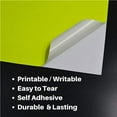 thumbnail image 2 of Fluorescent Neon Yellow Sticker Paper - Shipping Label Full Sheet Adhesive - 8.27 x 11.69 inch A4 Color Sticker Labels for Laser/Inkjet Printers (20 Sheets), 2 of 8