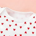 thumbnail image 5 of EnJoCho Kids Baby Girl My First Valentine Outfit Love Heart Print 𝖱omper Sweatshirt Tulle Tutu Skirt Set Baby Clothes Top Skirts Special Ocasion Garb, 5 of 8