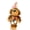 A, variant on Keychain Pendant Plush Dog Doll Charm Key Chain with Hats Sweaters Scarves Backpacks Keys Pendant Gift Accessory