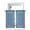 Blue, variant on Azure Blue Botanical Tier Curtains 24 Inch Length,Sheer Curtains for Bedroom Living Room Vintage Florals Geometric Minimalist Short Kitchen Curtains Drapes for Small Half Window 27.5"x24" 2 Panels
