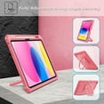thumbnail image 4 of Fintie Case for iPad (A16) 11th Generation 11 Inch (2025), iPad 10th Gen 10.9 Inch (2022), [Tuatara Magic Ring] 360 Degree Rotating Stand Shockproof Rugged Cover w/ Screen Protector,Pink, 4 of 11