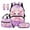 Cherry Floral Axolotl, variant on Jeiento 4 Piece Backpack And Lunch Box Set for Boys Girls Kids, Lightweight Cute Dragon Backpack, Lunch Bag, Pencil Case, Bookmarks, for Elementary School Supplies