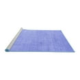 thumbnail image 2 of Ahgly Company Machine Washable Indoor Rectangle Abstract Blue Modern Area Rugs, 2' x 5', 2 of 4