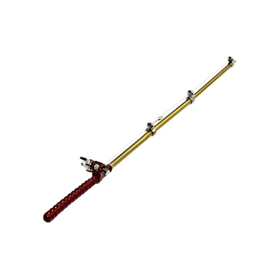 WEUVEB Fairy Garden Fishing Pole Miniature Fishing Rod Golden 1Pcs